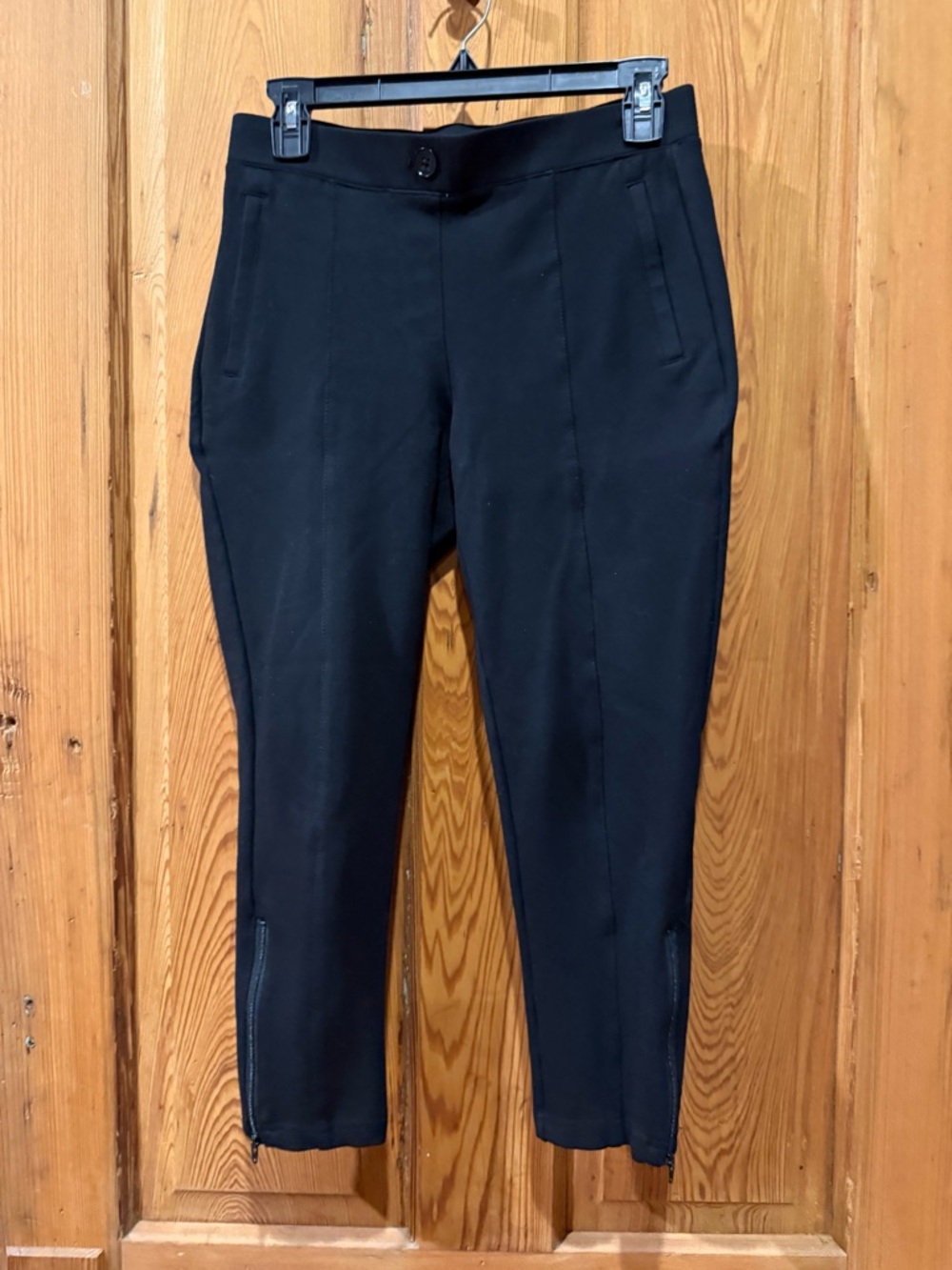 Betabrand Black Tailored Crop Pants